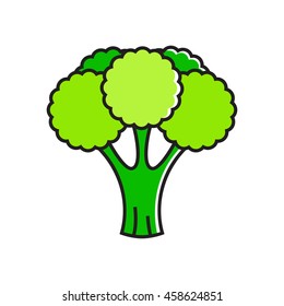 Broccoli Line Icon