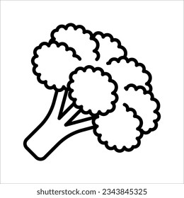 Broccoli line icon, outline vector sign, linear pictogram vector illustration on white background