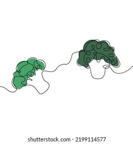 Broccoli Logo Design, Green Vegetable Vector, Broccoli Wallpaper, Vegetable Supermarket Illustration Garden Product Brand