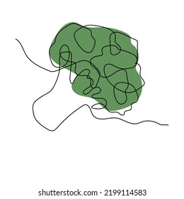 Broccoli Logo Design, Green Vegetable Vector, Broccoli Wallpaper, Vegetable Supermarket Illustration Garden Product Brand