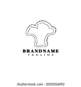 Broccoli Logo Symbol-Design-Vorlage moderne Vektorgrafik