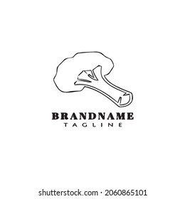 broccoli logo icon design template black modern isolated vector illustration