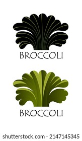 logotipo de brócoli para negocios personales, empresa de importación de verduras, jardinería, producción de verduras, verduras, fábrica, cafetería, restaurante