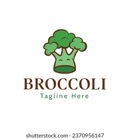 Broccoli logo vegan label design