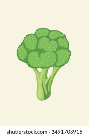 broccoli looks like a tree and a light background