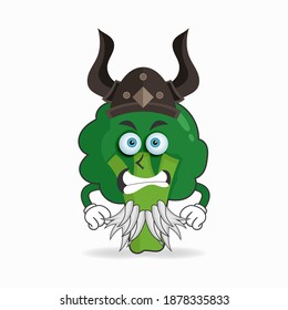 Der Maskottcharakter von Broccoli wird zum Kämpfer. Vektorgrafik