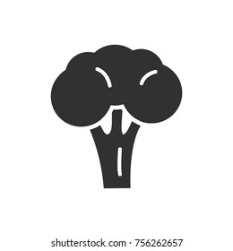 broccoli. monochrome icon