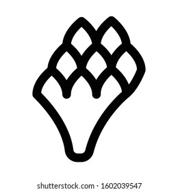 
Broccoli Outline bold Vector Icon which can be easily modified or Edited
