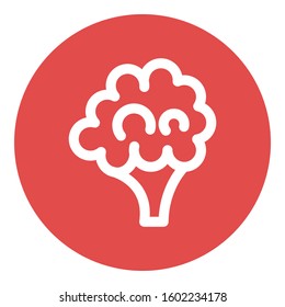 
Broccoli Outline bold Vector Icon which can be easily modified or Edited
