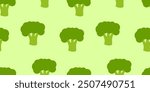 broccoli pattern Background. flat illustration broccoli background. seamless pattern broccoli. broccoli flat illustration background.