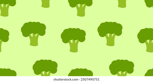 broccoli pattern Background. flat illustration broccoli background. seamless pattern broccoli. broccoli flat illustration background.