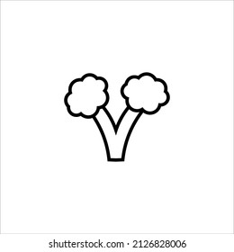 Brokkoli, richtige Ernährung, Symbol, Vektorgrafik