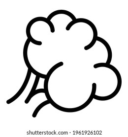 Icono de proteína de brócoli. Esquema Icono vector de proteína de brócoli para el diseño web aislado en fondo blanco