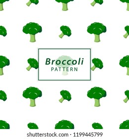 Broccoli seamless pattern