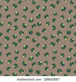 broccoli seamless pattern