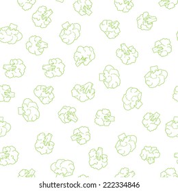 broccoli seamless pattern