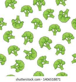 broccoli seamless, 
pattern for fabric and other surfaces