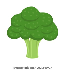 Broccoli Sign Emoji Icon Illustration. Vegetable Food Vector Symbol Emoticon Design Clip Art Sign Comic Style.