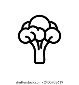 Broccoli simple linear icon. Vector illustration