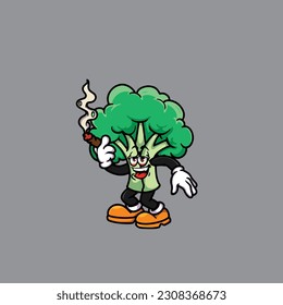 brócoli fuma rudo y cara alta apedreada de la maleza de la taza de cannabis de la bodega bud nug