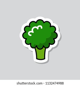 broccoli sticker doodle icon