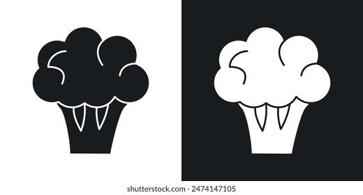 Broccoli Vector Emblem Set. Illustrative Broccoli Vegetable Symbol.