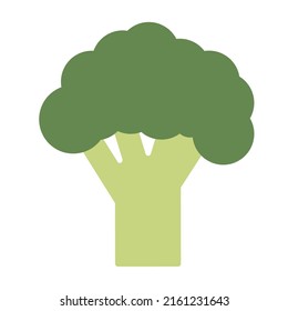 Broccoli vector flat icon. Symbol