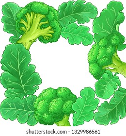 broccoli vector frame
