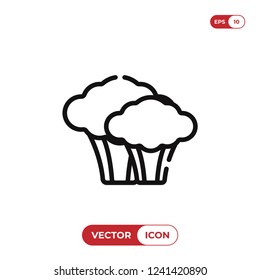 Broccoli vector icon