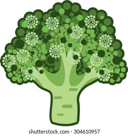 Broccoli Vector Icon