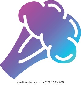 Ilustración de diseño de icono de Vector de brócoli