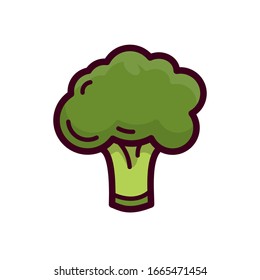 broccoli vector icon fruit and vegetable