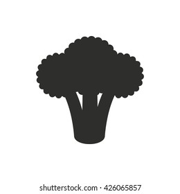 Broccoli   vector icon. Illustration isolated on white  background for graphic and web design.