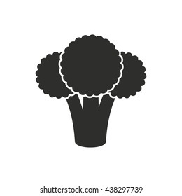 Broccoli vector icon. Illustration isolated on white background for graphic and web design.