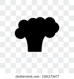 Broccoli vector icon isolated on transparent background, Broccoli logo concept