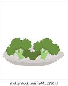 Broccoli vector illustration, healthy food vector