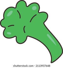 broccoli Vector illustration on a transparent background.Premium quality symmbols.Vector line flat icon for concept and graphic design.
