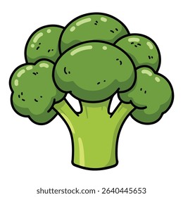 Broccoli vector illustration, simple design