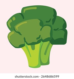 Ilustração vetorial de brócolis, ícone de desenho animado simples