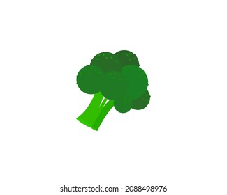 Broccoli vector isolated icon. Emoji illustration. Broccoli vector emoticon