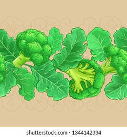 broccoli vector pattern