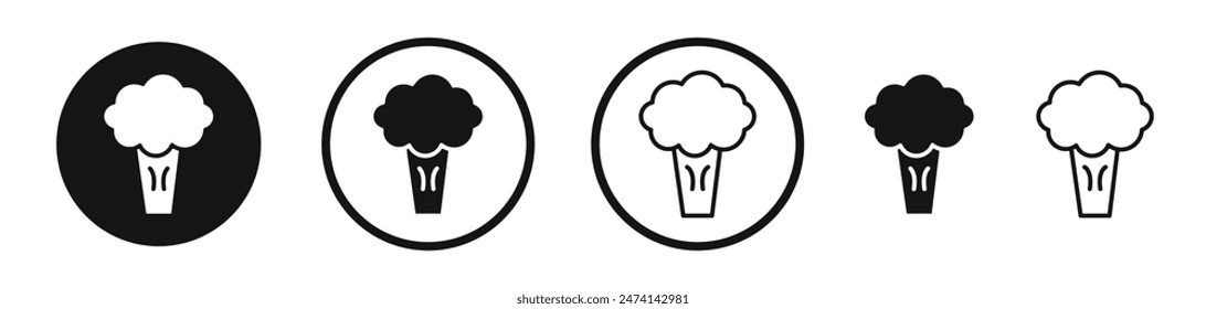 Broccoli Vector Set. Broccoli Vegetable Icon Design.