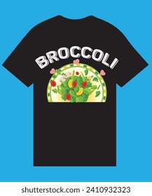Broccoli Vector T Shirt Design