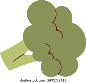 Broccoli Vegetable Icon Vector Illustration