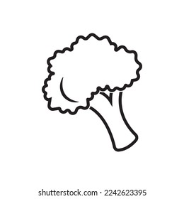 Broccoli vegetable logo,icon vector illustration design