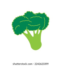 Broccoli vegetable logo,icon vector illustration design