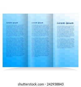 Brochure abstract blue 