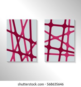 Brochure abstract design background with crossing lines. Layout for magazine cover, advertise presentation, flyer. Template with geometric pattern for poster page, card design, report or A4 booklet.