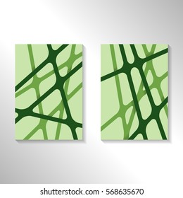 Brochure abstract design background with crossing lines. Layout for magazine cover, advertise presentation, flyer. Template with geometric pattern for poster page, card design, report or A4 booklet.