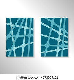 Brochure abstract design background with crossing lines. Layout for magazine cover, advertise presentation, flyer. Template with geometric pattern for poster page, card design, report or A4 booklet.